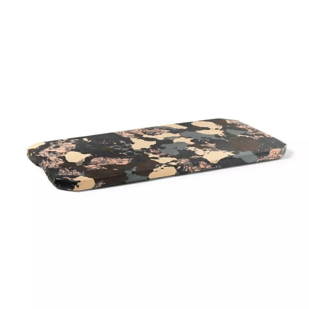 DVF for Target Neutral Marble Stone Cheese Serving Platter Diane Von Furstenberg